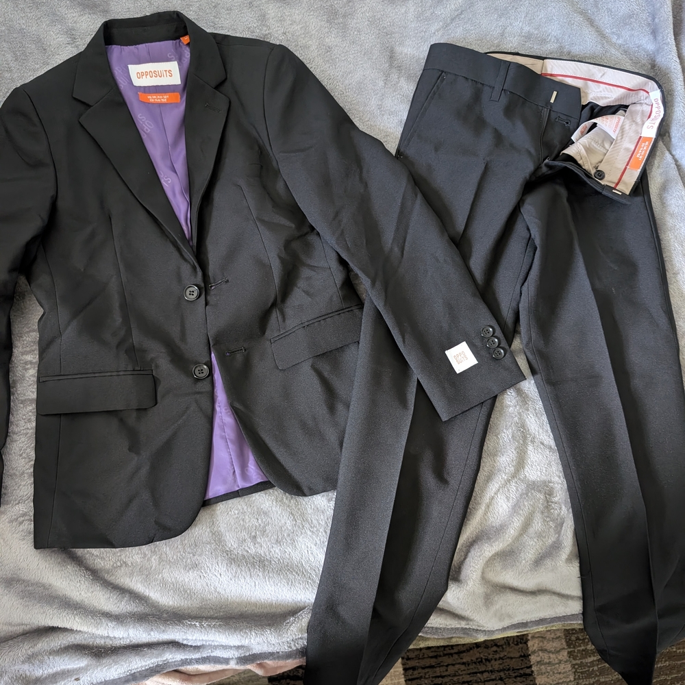 Opposuits Boy's Black Suit